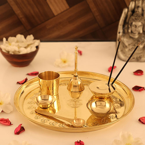 worship/aarti/pooja plate photoshoot